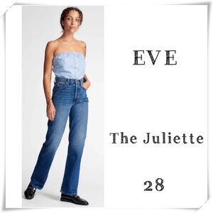 Eve Denim The Juliette Straight Legs Jean in Malibu Size 28